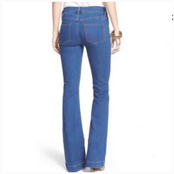 Free People Blue Flare & Wide Leg Jeans - Picture 2 of 9